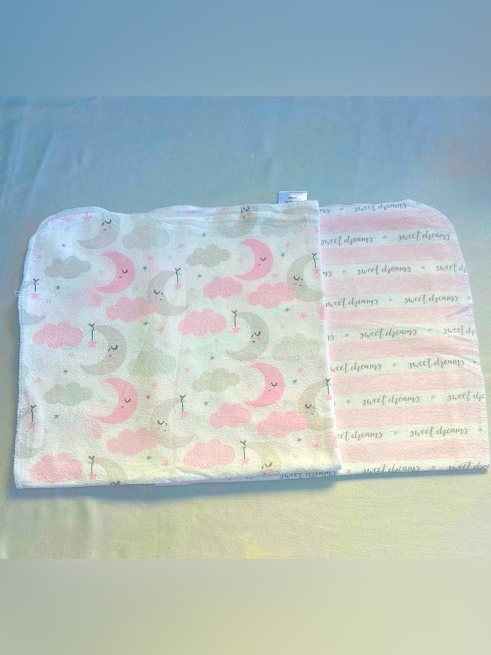 🐥 Necessities by Tenderthyme - Pink and Gray Baby Flannel Blanket Set